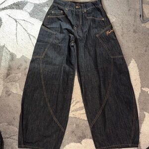 Wide Leg Black Jeans